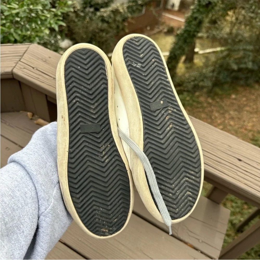 GG Star Sneakers Distressed Black and White 41-42